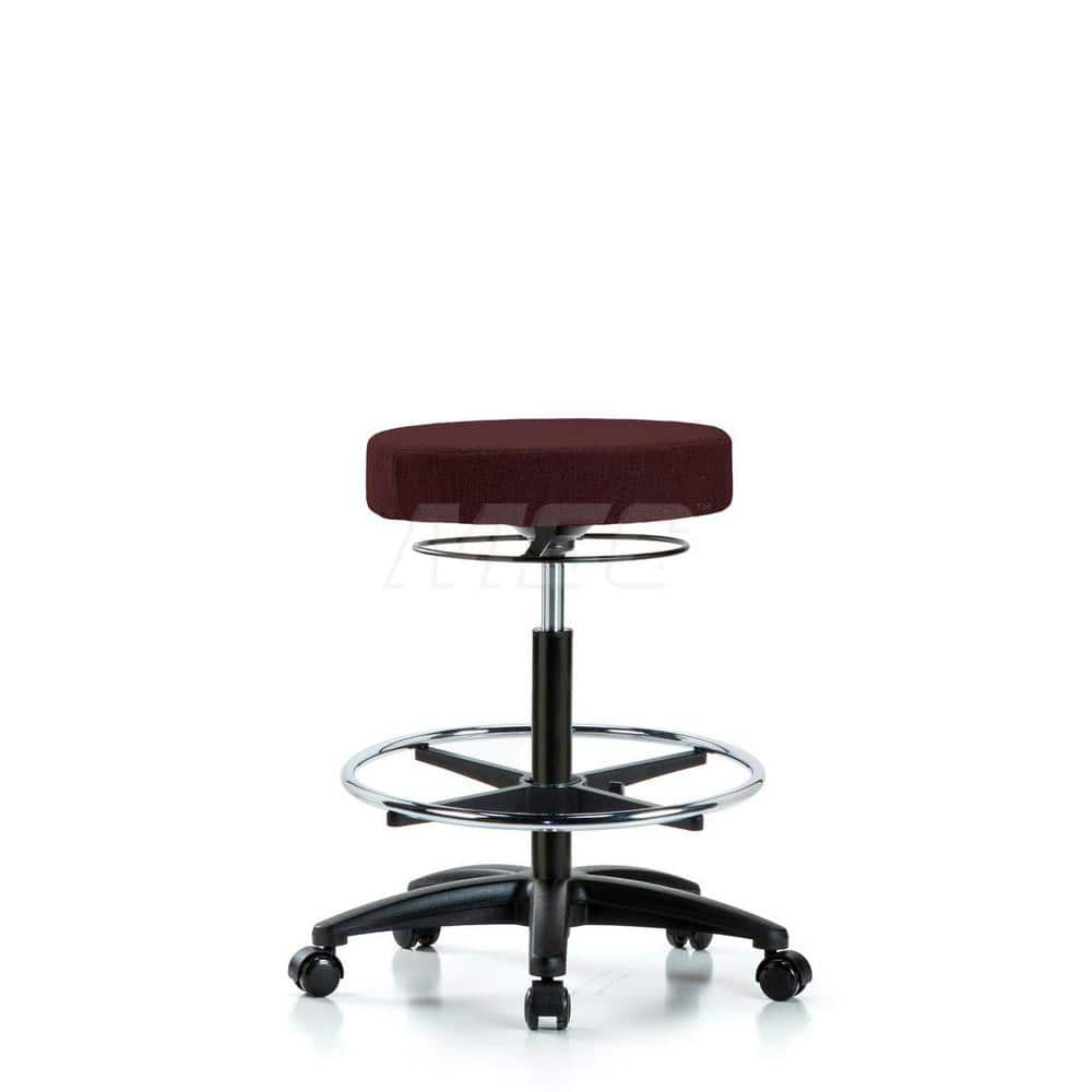 Adjustable Height Swivel Stool: Olefin, 24″ Seat Width, 24″ Seat Depth Round Height