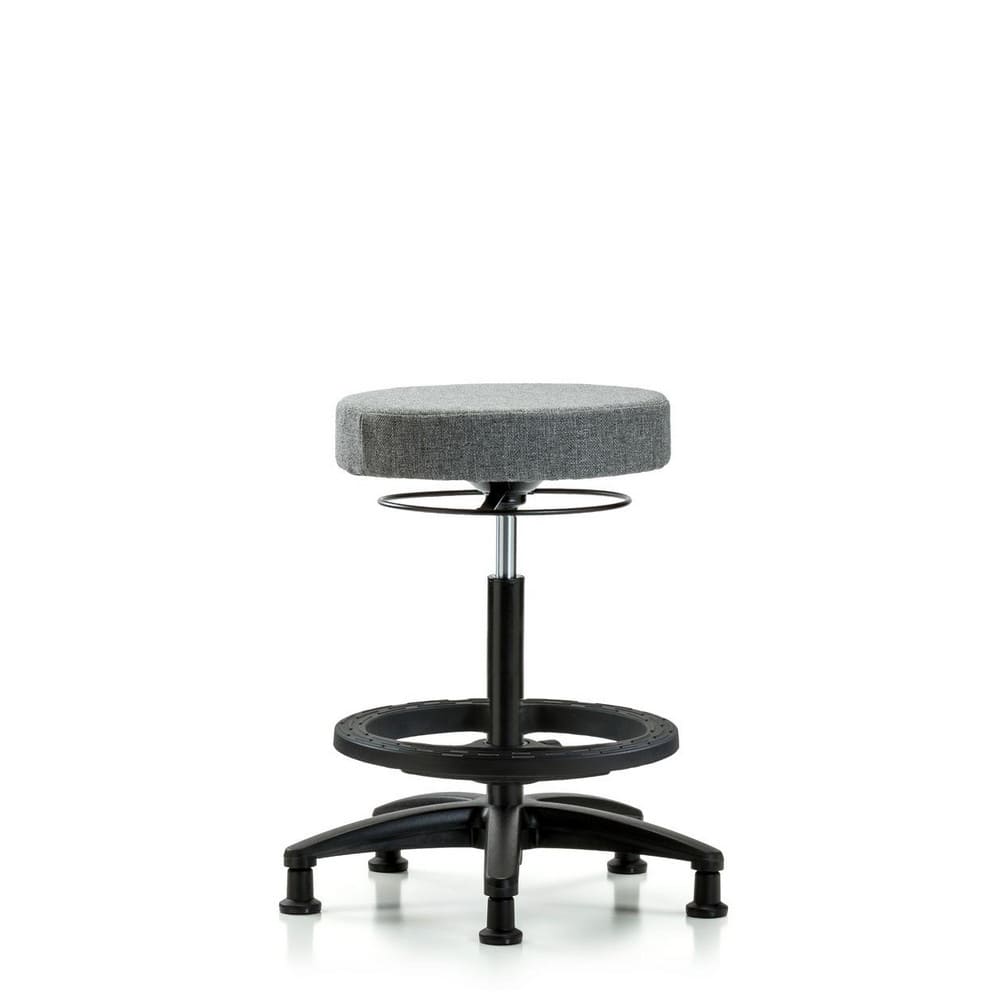 Adjustable Height Swivel Stool: Olefin, 24″ Seat Width, 24″ Seat Depth Round Height