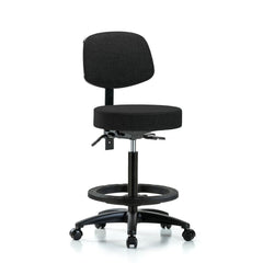 Adjustable Height Swivel Stool: Olefin, 24″ Seat Width, 24″ Seat Depth Round Height