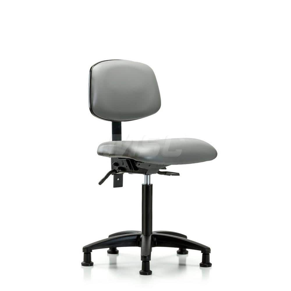 Task Chair: Vinyl, Sterling