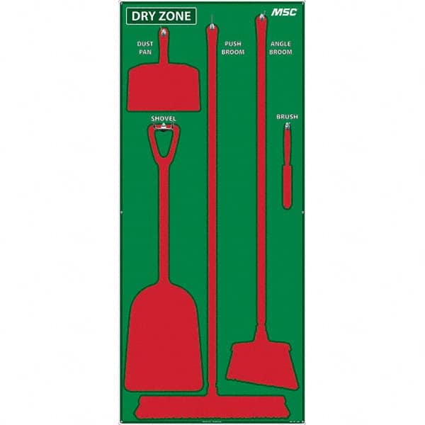 NMC - 30 x 68" Aluminum Shadow Board - Eagle Tool & Supply