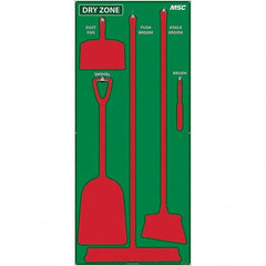 NMC - 30 x 68" Aluminum Shadow Board - Eagle Tool & Supply