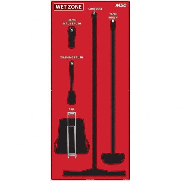 NMC - 30 x 68" Aluminum Shadow Board - Eagle Tool & Supply