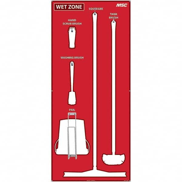 NMC - 30 x 68" Aluminum Shadow Board - Eagle Tool & Supply