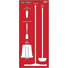 NMC - 30 x 68" Aluminum Shadow Board - Eagle Tool & Supply