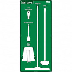 NMC - 30 x 68" Aluminum Shadow Board - Eagle Tool & Supply