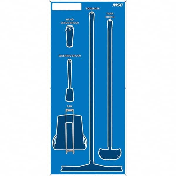 NMC - 30 x 68" Aluminum Composite Panel Shadow Board - Eagle Tool & Supply