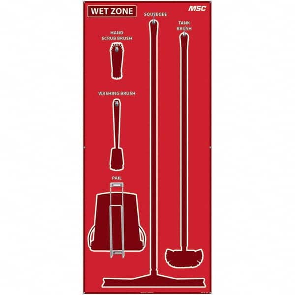 NMC - 30 x 68" Aluminum Shadow Board - Eagle Tool & Supply