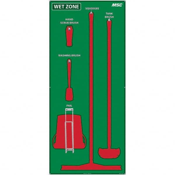 NMC - 30 x 68" Aluminum Composite Panel Shadow Board - Eagle Tool & Supply