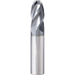Supermill - Ball End Mills; Mill Diameter (Inch): 23/64 ; Mill Diameter (Decimal Inch): 0.3594 ; Number of Flutes: 4 ; Length of Cut (Inch): 7/8 ; Length of Cut (Decimal Inch): 0.8750 ; Material: Solid Carbide - Exact Industrial Supply
