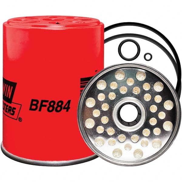 Baldwin Filters - 4-7/16" OAL x 3-15/32" OD Automotive Fuel Filter - Eagle Tool & Supply