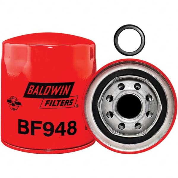 Baldwin Filters - 1 Thread 4-3/8" OAL x 3-11/16" OD Automotive Fuel Filter - Eagle Tool & Supply