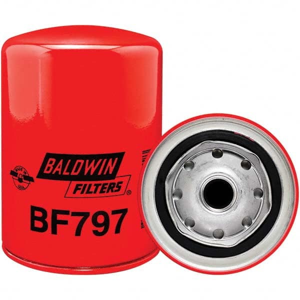 Baldwin Filters - 3/4 Thread 5-3/8" OAL x 3-11/16" OD Automotive Fuel Filter - Eagle Tool & Supply