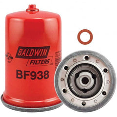 Baldwin Filters - 7/16 Thread 4-13/16" OAL x 3-7/16" OD Automotive Fuel Filter - Eagle Tool & Supply