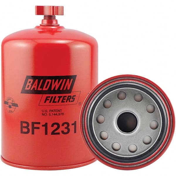 Baldwin Filters - 1 Thread 6-25/32" OAL x 4-5/16" OD Automotive Fuel/Water Separator Element - Eagle Tool & Supply