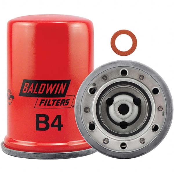 Baldwin Filters - 7/16 Thread 4-13/16" OAL x 3-7/16" OD Automotive Oil Filter - Eagle Tool & Supply