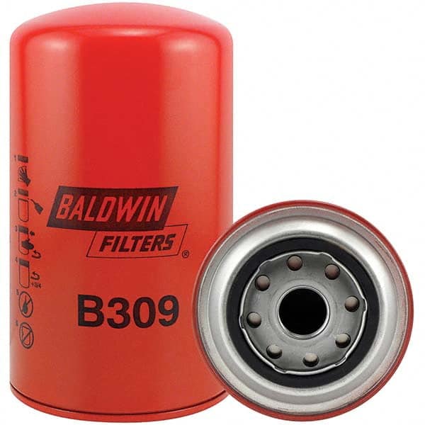 Baldwin Filters - 7-3/8" OAL x 4-1/4" OD Automotive Oil Filter - Eagle Tool & Supply