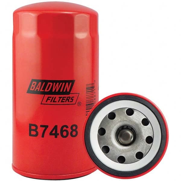 Baldwin Filters - 1-1/8 Thread 8-11/32" OAL x 4-3/8" OD Automotive Oil Filter - Eagle Tool & Supply