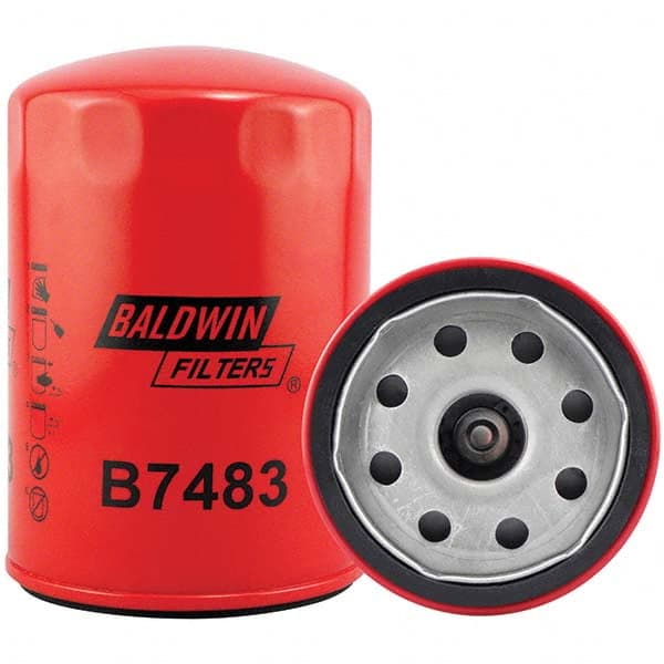 Baldwin Filters - 1-1/8 Thread 6-7/32" OAL x 4-9/32" OD Automotive Oil Filter - Eagle Tool & Supply