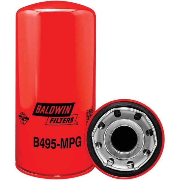 Baldwin Filters - 1-5/8 Thread 9-15/16" OAL x 4-21/32" OD Automotive Oil Filter - Eagle Tool & Supply