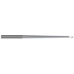 Harvey Tool - Ball End Mills; Mill Diameter (Inch): 3/16 ; Mill Diameter (Decimal Inch): 0.1875 ; Number of Flutes: 2 ; Length of Cut (Decimal Inch): 0.1500 ; Material: Solid Carbide ; Overall Length (Inch): 4 - Exact Industrial Supply
