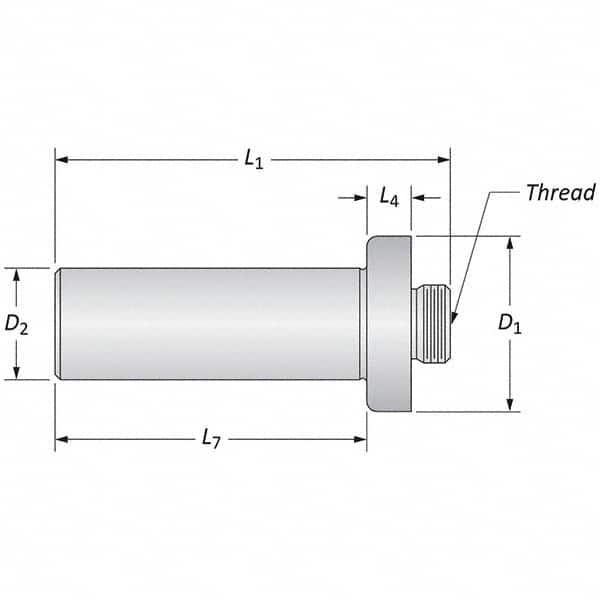 Allied Machine and Engineering - Boring Head Arbors, Shanks & Adapters Shank Type: Straight Shank Mount Type: Threaded Mount - Eagle Tool & Supply