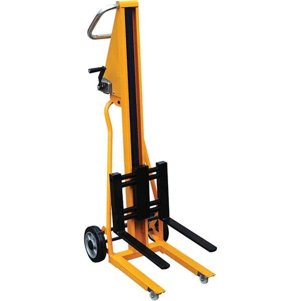 Vestil - 260 Lb Capacity, 54" Lift Height, Mini Stacker Manually Operated Lift - Eagle Tool & Supply