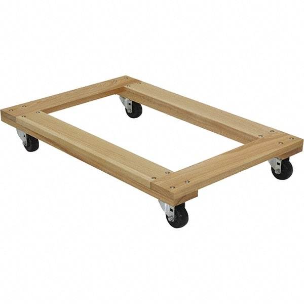 Vestil - 900 Lb Capacity Hardwood Dolly - 36" Long x 24" Wide - Eagle Tool & Supply