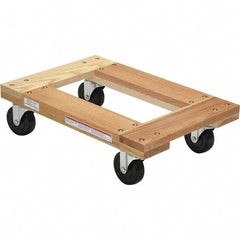Vestil - 1,200 Lb Capacity Hardwood Dolly - 24" Long x 16" Wide - Eagle Tool & Supply