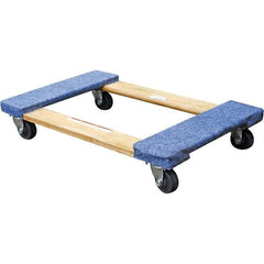 Vestil - 900 Lb Capacity Hardwood/Carpet Dolly - 30" Long x 18" Wide - Eagle Tool & Supply