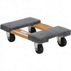Vestil - 900 Lb Capacity Hardwood/Carpet Dolly - 18" Long x 12" Wide - Eagle Tool & Supply