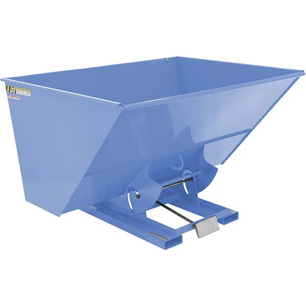Vestil - Hoppers & Basket Trucks Additional Information: Complies w/OSHA General Industry Rule 29 CFR 1910.178(m)(5)(iii) - allows operator to remain at controls of truck throughout the dumping process - Eagle Tool & Supply