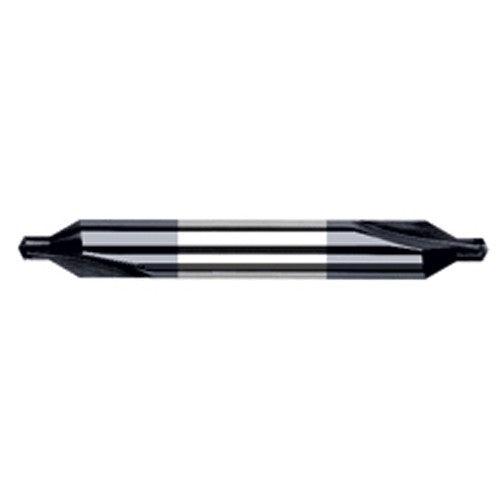 #2 × 2″ OAL 60 Degree Carbide Combined Drill and Countersink AlTiN - Exact Industrial Supply