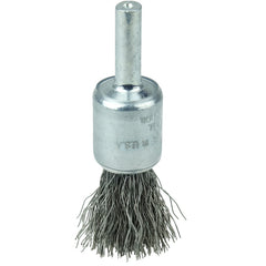 1/2″ Coated Cup Crimped Wire End Brush, .0104″ Steel Fill - Eagle Tool & Supply