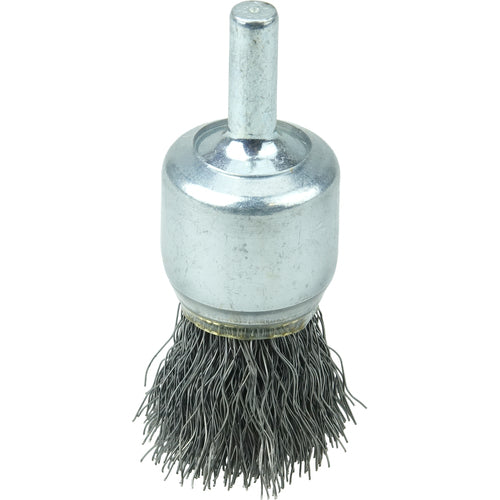 3/4″ Coated Cup Crimped Wire End Brush, .0104″ Steel Fill - Eagle Tool & Supply