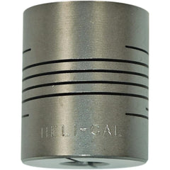 Heli-Cal - Flexible Coupling; Type: Set Screw Hub ; Maximum Bore Diameter (mm): 11.0000 ; Minimum Bore Diameter (mm): 9.000 ; Outside Diameter (mm): 30.0000 ; Overall Length (mm): 30.0000 ; Material: Aluminum - Exact Industrial Supply