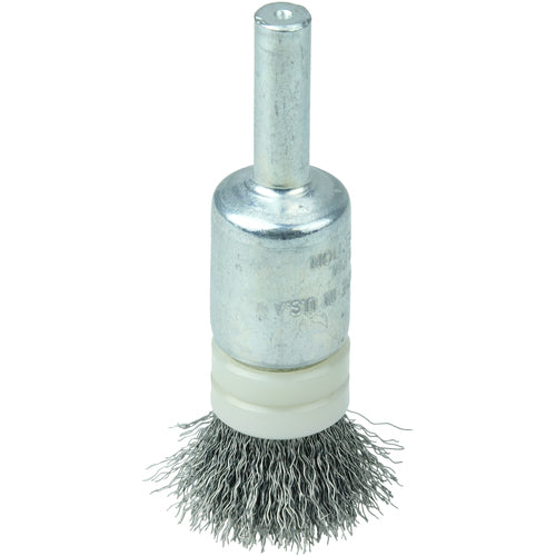 1/2″ Banded Crimped Wire End Brush, .006″ Steel Fill - Eagle Tool & Supply
