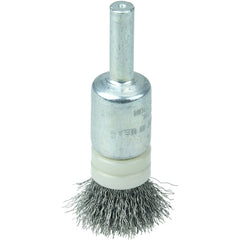1/2″ Banded Crimped Wire End Brush, .0104″ Steel Fill - Eagle Tool & Supply