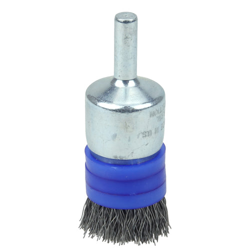 3/4″ Banded Crimped Wire End Brush, .0104″ Steel Fill - Eagle Tool & Supply