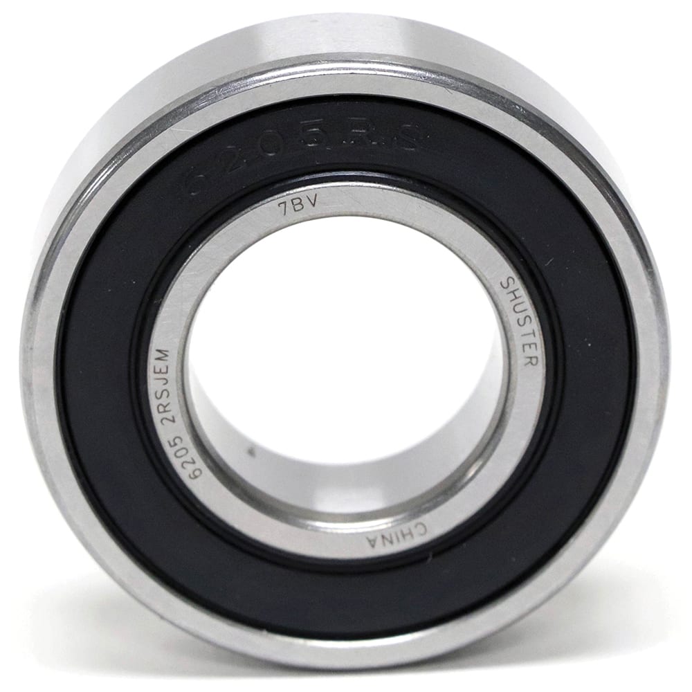 Shuster - 6205 16MM 2RS, 16mm Bore Diam, 52mm OD, Double Seal Deep Groove Radial Ball Bearing - Exact Industrial Supply