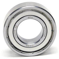 Shuster - SS6205 ZZ, 25mm Bore Diam, 52mm OD, Double Shield Deep Groove Radial Ball Bearing - Exact Industrial Supply