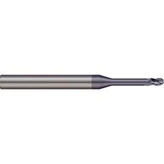 Micro 100 - Ball End Mills; Mill Diameter (Inch): 1/4 ; Mill Diameter (Decimal Inch): 0.2500 ; Number of Flutes: 2 ; Length of Cut (Inch): 1/4 ; Length of Cut (Decimal Inch): 0.2500 ; Material: Solid Carbide - Exact Industrial Supply