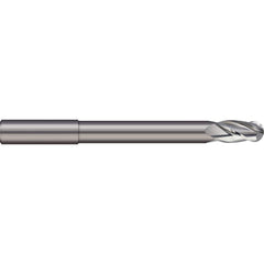 Micro 100 - Ball End Mills; Mill Diameter (mm): 8.00 ; Mill Diameter (Decimal Inch): 0.3150 ; Number of Flutes: 2 ; Length of Cut (mm): 14.0000 ; Length of Cut (Decimal Inch): 0.5512 ; Material: Solid Carbide - Exact Industrial Supply
