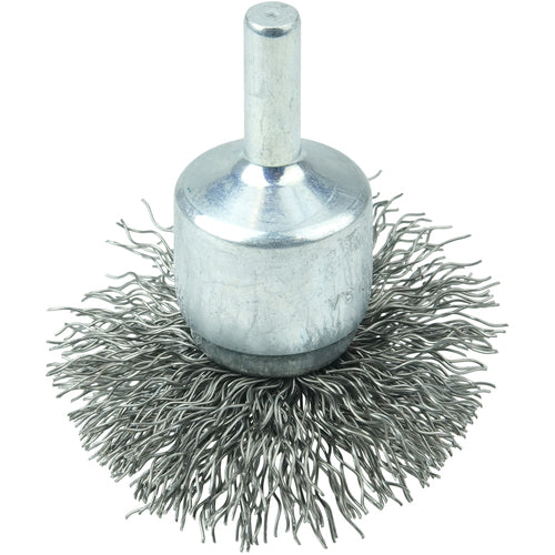 2″ Circular Flared Crimped Wire End Brush, .014″ Steel Fill - Eagle Tool & Supply