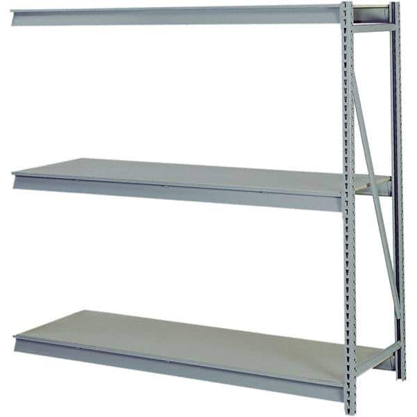 Lyon - 3 Shelf Add-On Particle Board Steel Shelving - 10,000 Lb Capacity, 72" Wide x 72" High x 24" Deep, Dove Gray - Eagle Tool & Supply