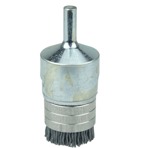 1″ Banded Nylox End Brush, .035/180SC Crimped Fill - Eagle Tool & Supply