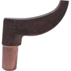 Tuffaloy - Spot Welder Tips For Use With: 5RW Electrode Holder Type: Misc Double Bend Tip Rectangular Nose - Eagle Tool & Supply
