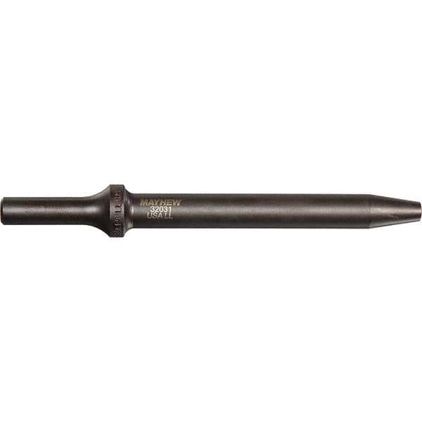 Mayhew - 1/8" Head Width, 6" OAL, Rivet Cutter Chisel - Round Drive, Round Shank, Steel - Eagle Tool & Supply