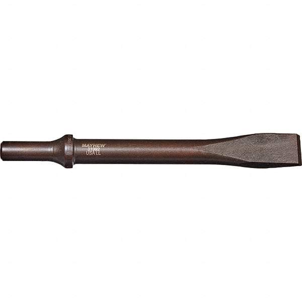 Mayhew - 3/4" Head Width, 7-1/2" OAL, Rivet Cutter Chisel - Round Drive, Round Shank, Steel - Eagle Tool & Supply