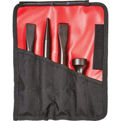 Mayhew - 1-1/4" Head Width, 7-1/2" OAL, HD Pneumatic Mix Set - Round Drive, Round Shank, Steel - Eagle Tool & Supply